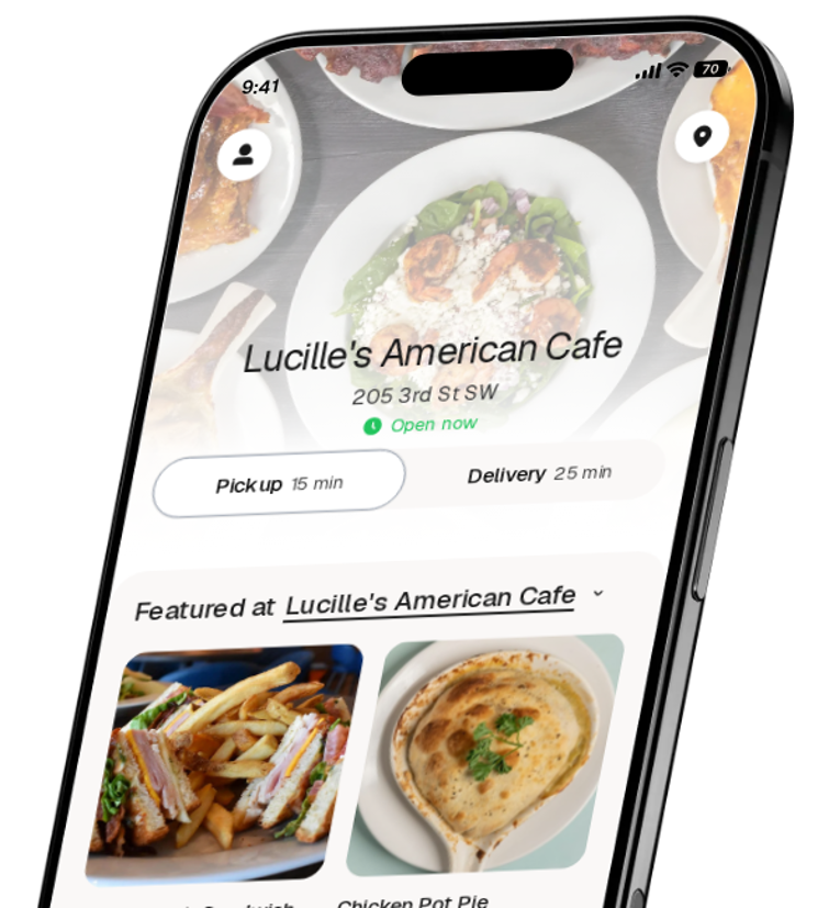 Lucille's American Cafe app preview